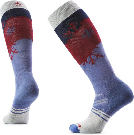 Smartwool Women's Ski Full Cushion Snowpocalypse Pattern Over the Calf Socks