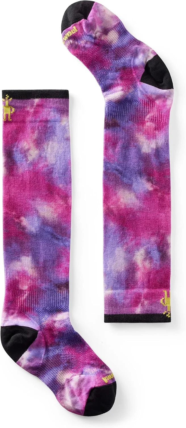 Smartwool Junior Ski Zero Cushion Tie Dye Print Over the Calf Socks