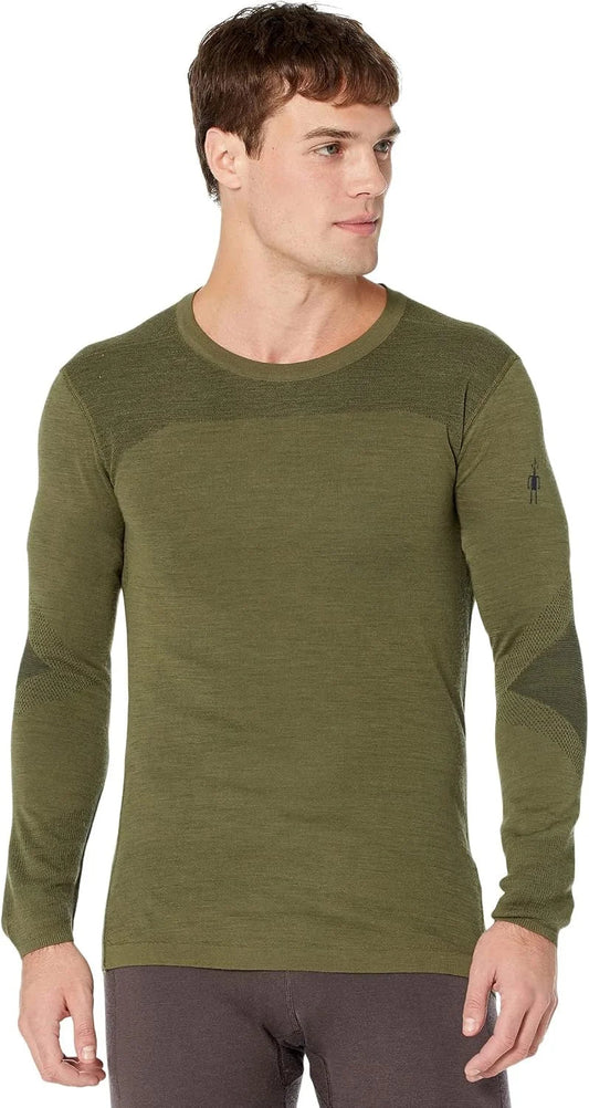 SmartWool Men's Intraknit Thermal Merino Base Layer Crew, Lightweight, Breathable Merino Wool Long Sleeve Active Shirt