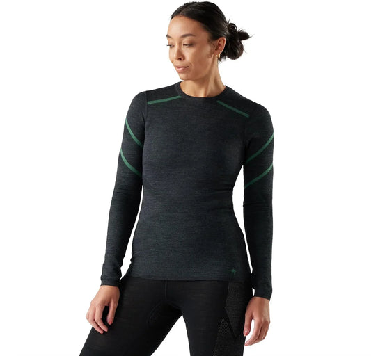 SmartWool Women's Intraknit Thermal Merino Base Layer Crew, Breathable Merino Wool Long Sleeve Shirt