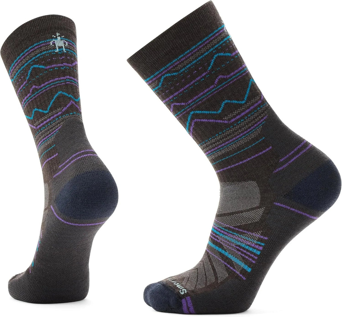 Smartwool Men's Hike Light Mountain Range Pattern Crew Socks