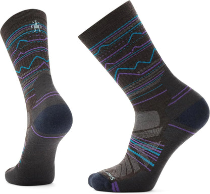 Smartwool Men's Hike Light Mountain Range Pattern Crew Socks