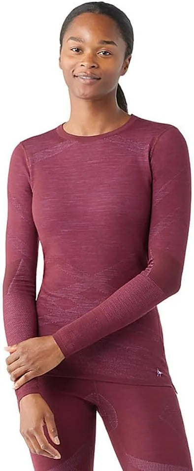 SmartWool Women's Intraknit Thermal Merino Base Layer Crew, Breathable Merino Wool Long Sleeve Shirt