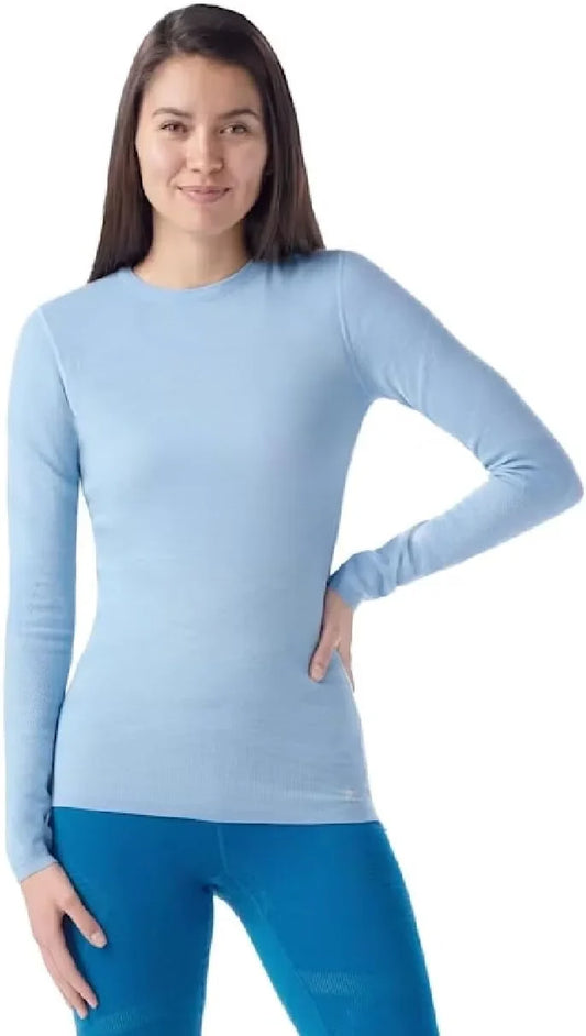 SmartWool Women's Intraknit Thermal Merino Base Layer Crew, Breathable Merino Wool Long Sleeve Shirt