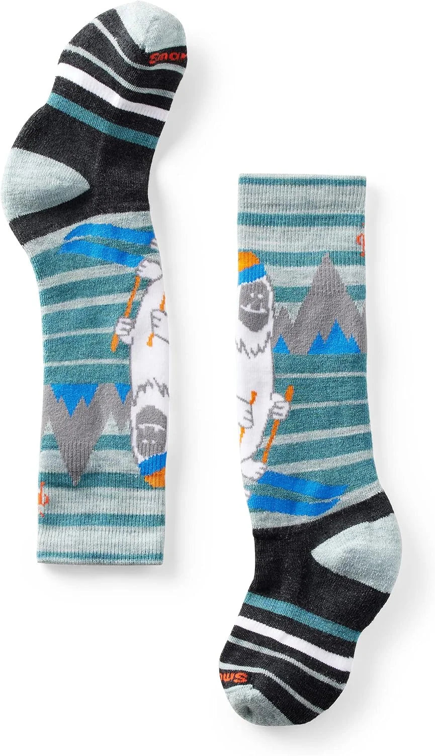 Smartwool Unisex Kids Full Cushion Yeti Pattern Over The Calf Socks (Toddler/Little Kid/Big Kid)