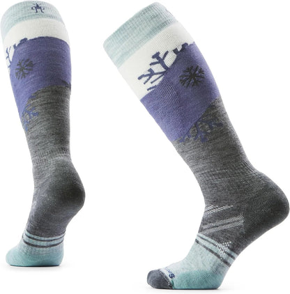 Smartwool Women's Ski Full Cushion Snowpocalypse Pattern Over the Calf Socks