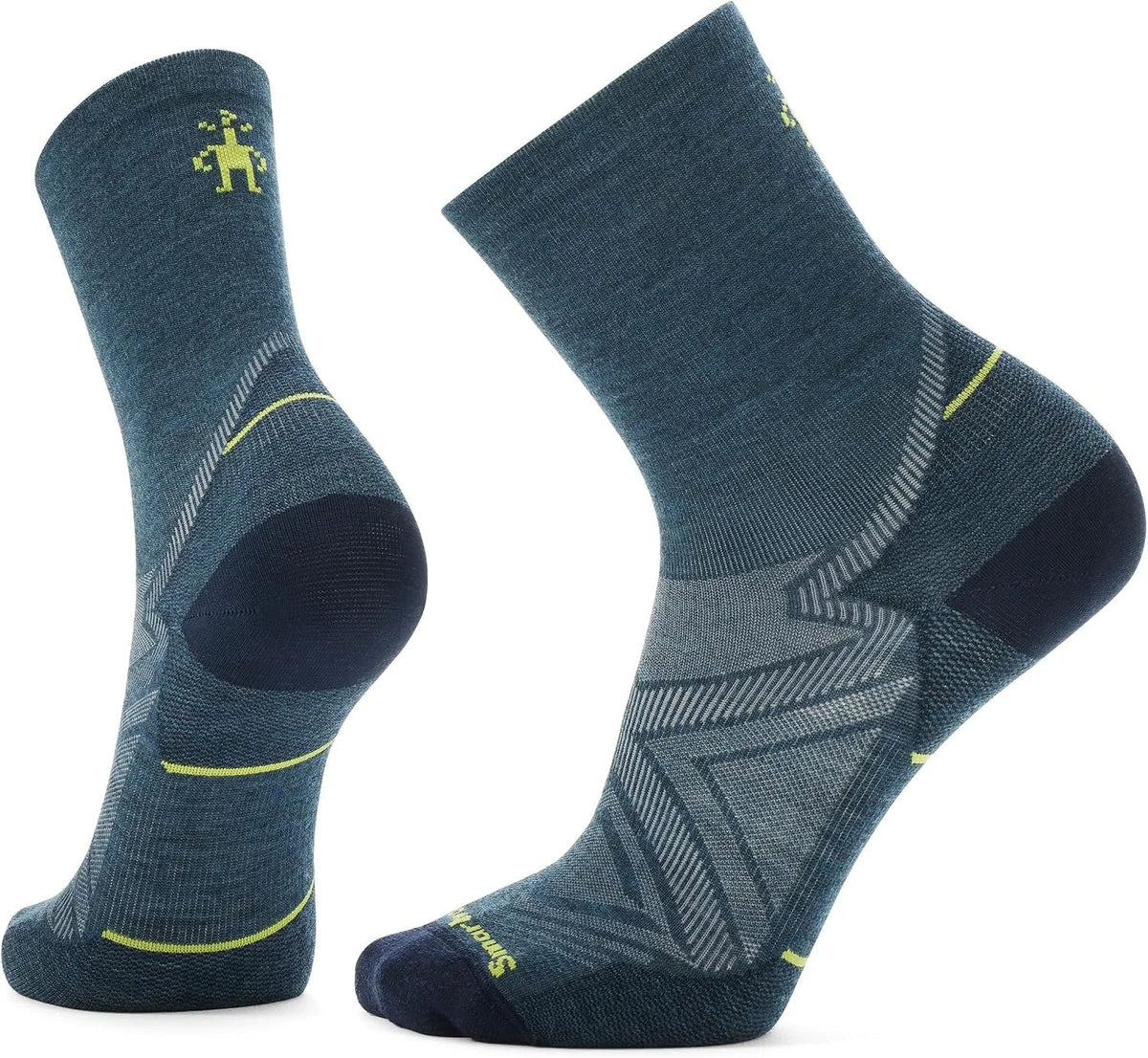 Smartwool Men's Run Zero Cushion Mid Crew Socks